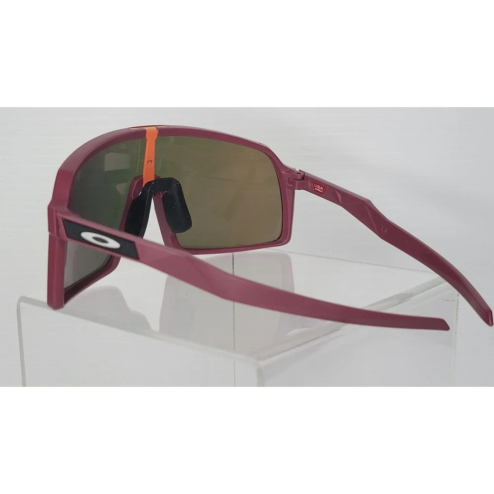 Oakley Sutro Prizm Lenses OO9406-9037 140mm Sunglasses Burgundy Frames USA READ